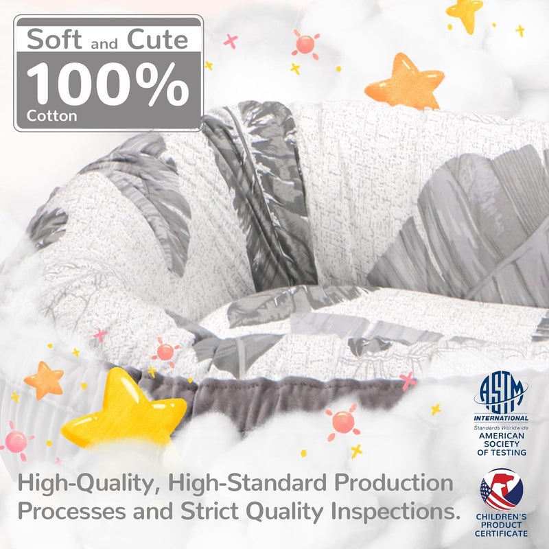 EAQ Baby Lounger, Infant Lounger for Newborn,Portable Baby Nest Cover Breathable & Soft, Newborn Essentials - Image 3